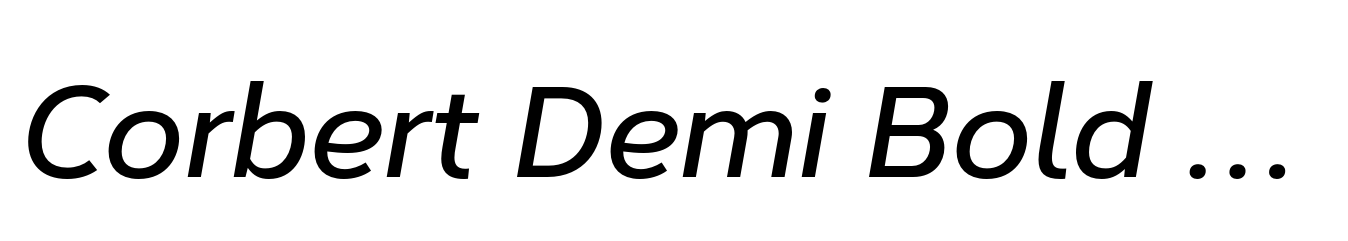 Corbert Demi Bold Italic